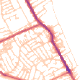 Daytime road noise heatmap for CH44 1EE