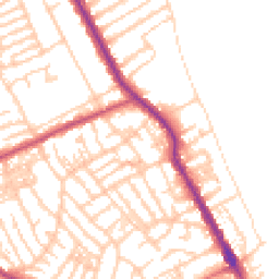 Daytime road noise heatmap for CH44 1EJ