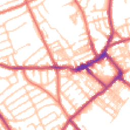 Daytime road noise heatmap for CH44 2AE