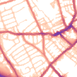 Daytime road noise heatmap for CH44 2AR