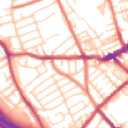Daytime road noise heatmap for CH44 2AU