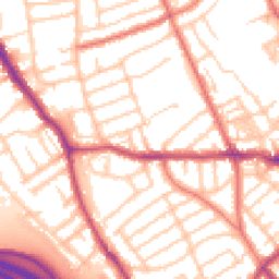 Daytime road noise heatmap for CH44 2BA