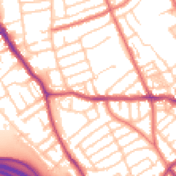 Daytime road noise heatmap for CH44 2BE