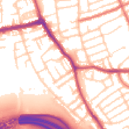 Daytime road noise heatmap for CH44 2DL