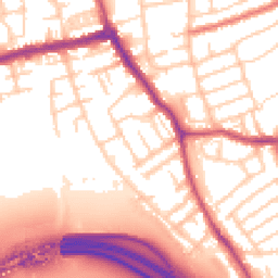 Daytime road noise heatmap for CH44 2DU