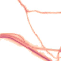Night-time road noise heatmap for CH44 2EL