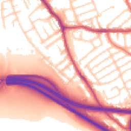 Daytime road noise heatmap for CH44 2EP