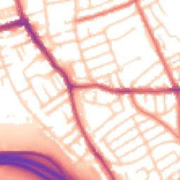 Daytime road noise heatmap for CH44 2EU