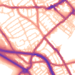 Daytime road noise heatmap for CH44 3AA