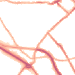 Night-time road noise heatmap for CH44 3AD
