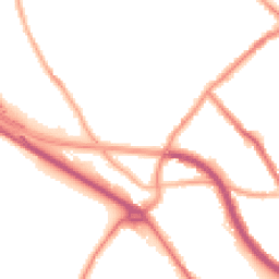 Night-time road noise heatmap for CH44 3AL