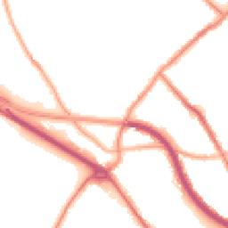 Night-time road noise heatmap for CH44 3AP