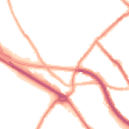 Night-time road noise heatmap for CH44 3AR