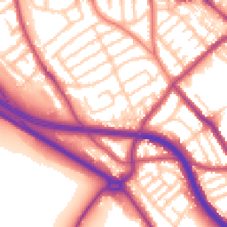Daytime road noise heatmap for CH44 3AT