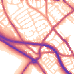 Daytime road noise heatmap for CH44 3AU
