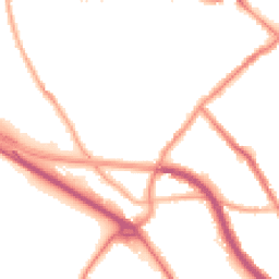 Night-time road noise heatmap for CH44 3AU