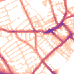 Daytime road noise heatmap for CH44 3BR