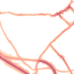 Night-time road noise heatmap for CH44 3DJ