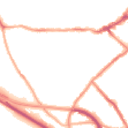 Night-time road noise heatmap for CH44 3DP