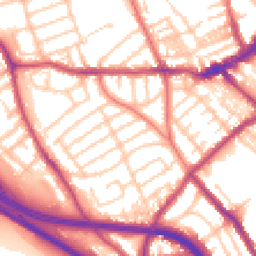 Daytime road noise heatmap for CH44 3DX