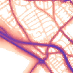 Daytime road noise heatmap for CH44 3EH