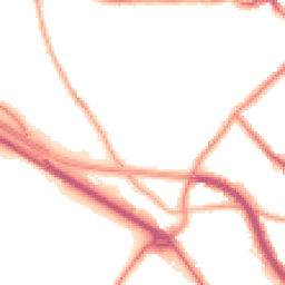 Night-time road noise heatmap for CH44 3EH