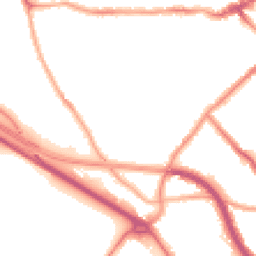 Night-time road noise heatmap for CH44 3EJ