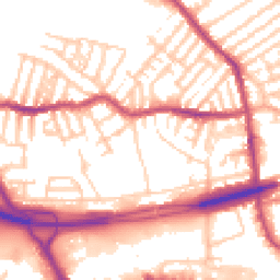 Daytime road noise heatmap for CH44 4AZ