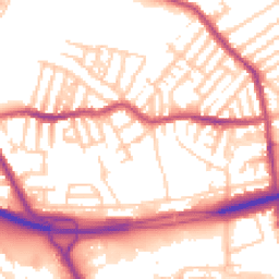 Daytime road noise heatmap for CH44 4BB