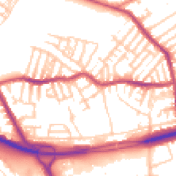Daytime road noise heatmap for CH44 4BH