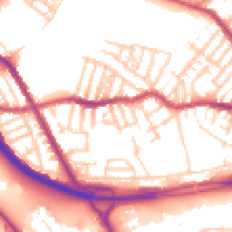 Daytime road noise heatmap for CH44 4BL