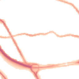 Night-time road noise heatmap for CH44 4BL