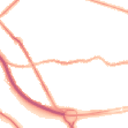 Night-time road noise heatmap for CH44 4BT