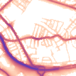 Daytime road noise heatmap for CH44 4DA
