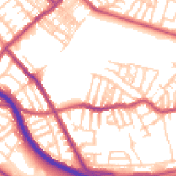 Daytime road noise heatmap for CH44 4DT