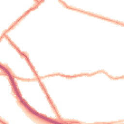 Night-time road noise heatmap for CH44 4DT