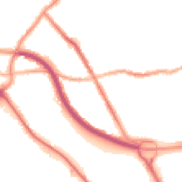 Night-time road noise heatmap for CH44 4DZ
