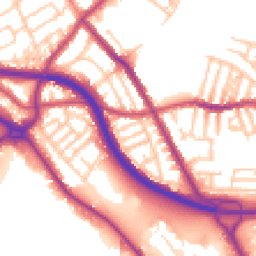 Daytime road noise heatmap for CH44 4EB