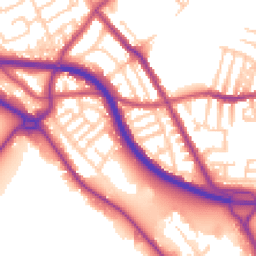 Daytime road noise heatmap for CH44 4ED