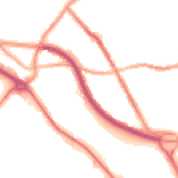 Night-time road noise heatmap for CH44 4ED