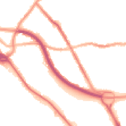 Night-time road noise heatmap for CH44 4EJ
