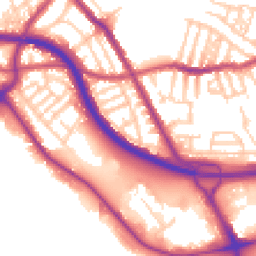 Daytime road noise heatmap for CH44 4EL