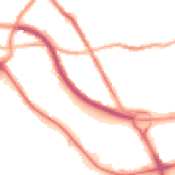 Night-time road noise heatmap for CH44 4EL