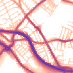 Daytime road noise heatmap for CH44 4ES