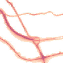 Night-time road noise heatmap for CH44 4HS