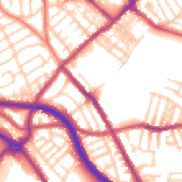 Daytime road noise heatmap for CH44 5AB