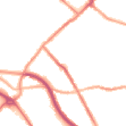 Night-time road noise heatmap for CH44 5AB