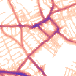 Daytime road noise heatmap for CH44 5XR