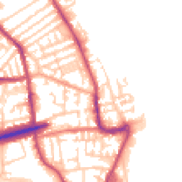 Daytime road noise heatmap for CH44 6AA