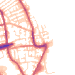 Daytime road noise heatmap for CH44 6JA